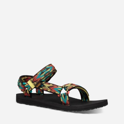 Teva Original Universal Women's Black / Multicolor Hiking Sandals CA68175 Canada Online